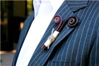 groom, boutonniere