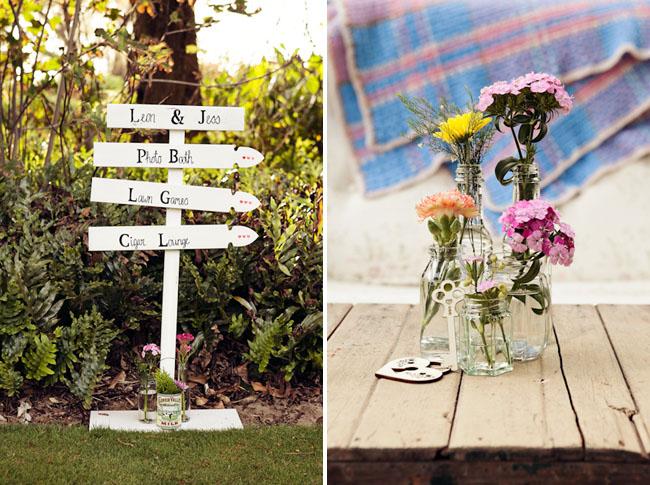 Flowers, Flowers in different heights of glassware