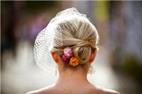 Hair & Beauty. hair, updo, upstyle, flowers, veil