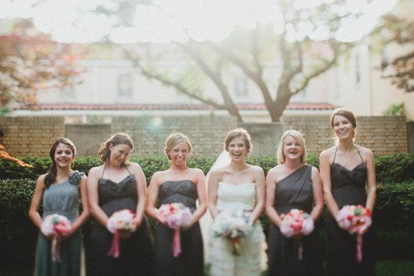 Bridesmaid Looks, bridesmaid dress, grey