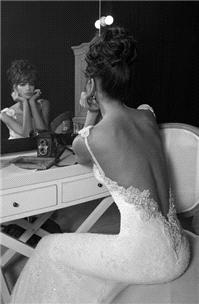 Attire. dress, backless, beaded