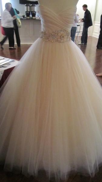 The Dress, dress, tulle, sweetheart, sash