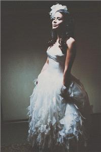 Attire. wedding dress, texture, ruffles