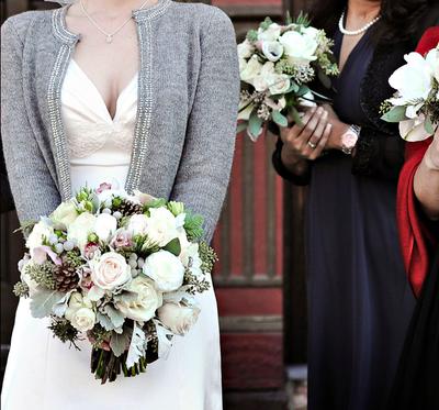 Flowers, bouquet, flowers, white, winter