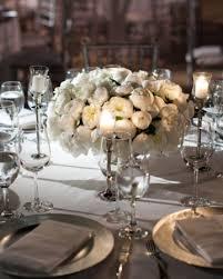 Winter wedding table arrangements