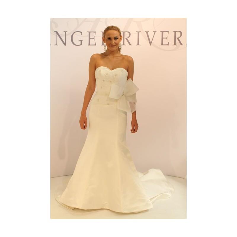 My Stuff, Angel Rivera - Fall 2012 - Strapless Silk Satin A-Line Wedding Dress - Fall 2012 Collectio