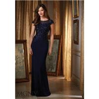 Navy MGNY Madeline Gardner New York 71417 MGNY by Mori Lee - Top Design Dress Online Shop