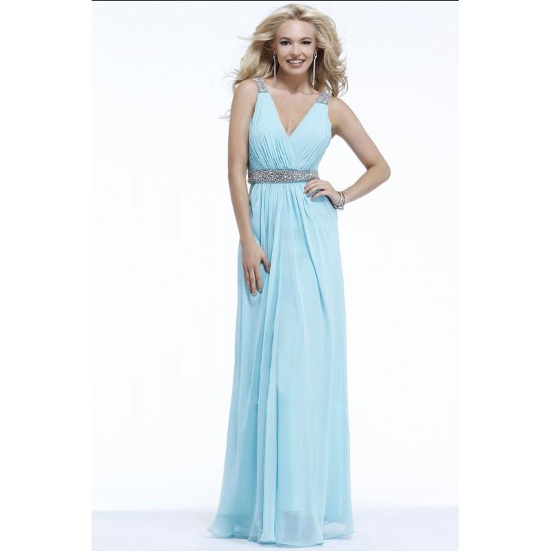 My Stuff, Charming A-line Spaghetti Straps V-neck Beading Floor-length Chiffon Wedding Guest Dresses