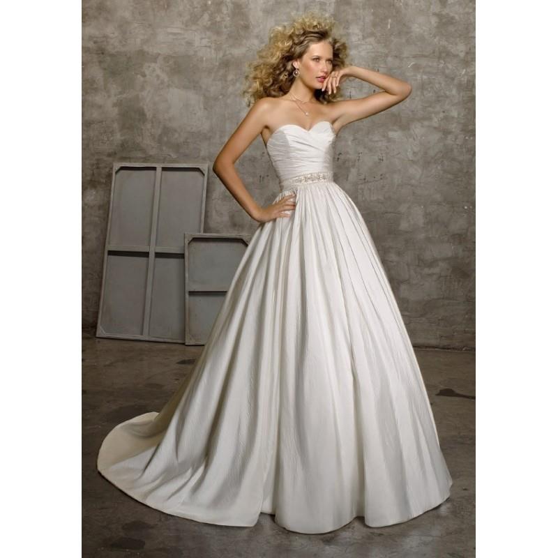 My Stuff, Mori Lee 4524 - Long Mori Lee Wedding Strapless A Line Dress - 2017 New Wedding Dresses