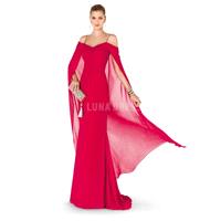 Attractive Floor Length Spaghetti Straps Chiffon Sleeveless Sheath/ Column Evening Dresses With Sash