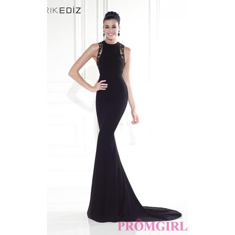 My Stuff, Floor Length High Neck Dress by Tarik Ediz - Brand Prom Dresses|Beaded Evening Dresses|Uni