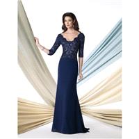 Navy Blue/Nude Sugarplum Montage by Mon Cheri 213978 Montage by Mon Cheri - Top Design Dress Online