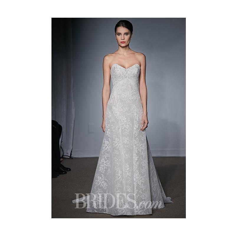 My Stuff, Anna Maier ~ Ulla-Maija - Fall 2014 - Felicienne Strapless Lace A-Line Wedding Dress with