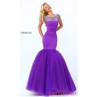 Sherri Hill Bandage Dress with Mermaid Skirt - Discount Evening Dresses |Shop Designers Prom Dresses