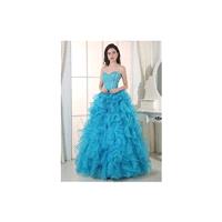 Lovely Organza & Satin Sweetheart Neckline Ball Gown Quinceanera Dresses - overpinks.com