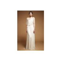 Jenny Packham FW12 Elm - Jenny Packham Full Length Fall 2012 High-Neck Ivory Sheath - Nonmiss One We