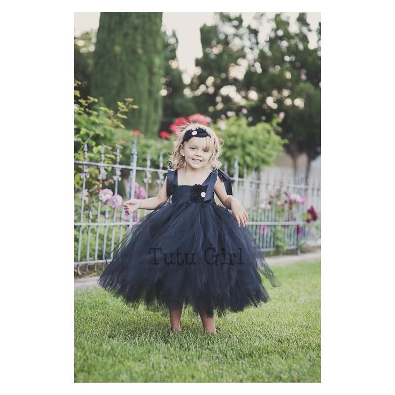 My Stuff, Black Tulle Dress, Black Flower Girl Dress, Flower Girl Dress, Tulle Flower Girl Dress, Bl