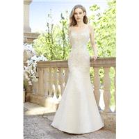 Style H1325 by Moonlight Couture - Mermaid Cap sleeve Net Floor length Scoop Dress - 2017 Unique Wed