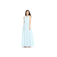 Mist Azazie Jewel - Scoop Illusion Floor Length Chiffon Dress - Charming Bridesmaids Store