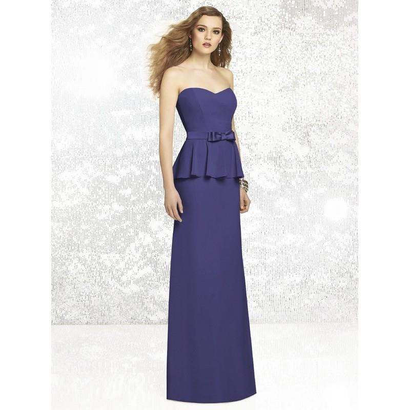 My Stuff, Social Bridesmaids 8129 - Strapless Social Bridesmaids Nu-Georgette Long Bridesmaids Natur