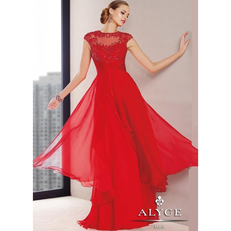 My Stuff, Alyce 29697 Open Chiffon Back Dress Website Special - 2017 Spring Trends Dresses|Beaded Ev