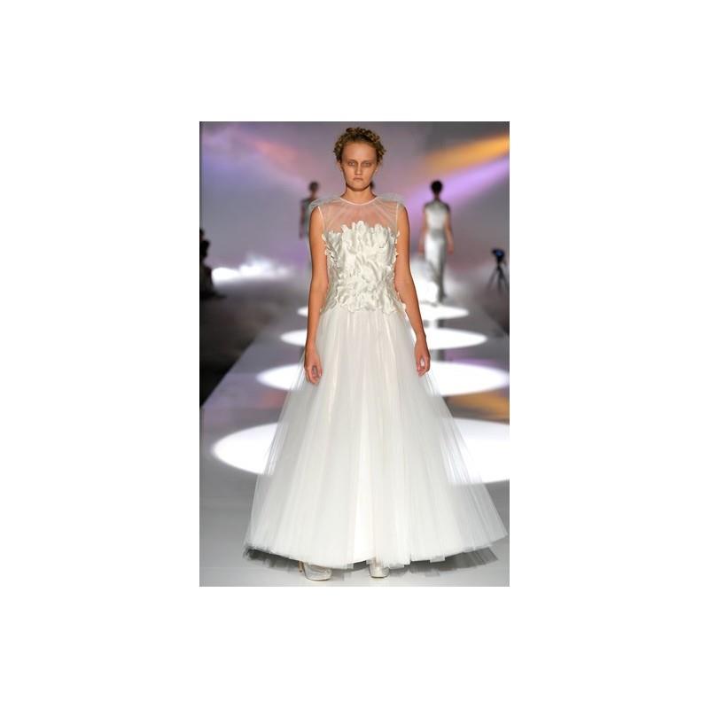 My Stuff, David Fielden FW13 Dress 20 - David Fielden Ball Gown Fall 2013 High-Neck White Full Lengt