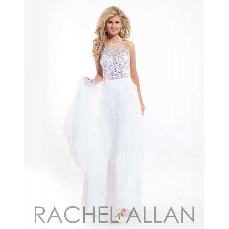 My Stuff, Rachel Allan Prom 6851 White,Lilac,Aqua Dress - The Unique Prom Store