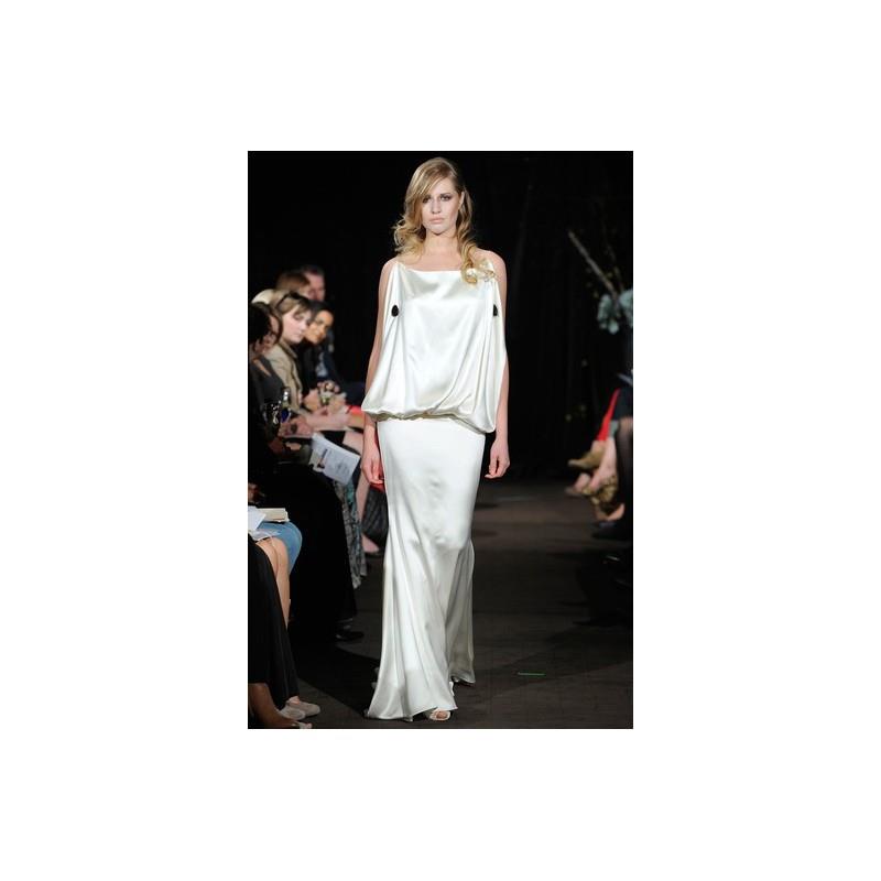 My Stuff, Anne Bowen FW12 Dress 3 - Full Length High-Neck Ivory Sheath Anne Bowen Fall 2012 - Nonmis