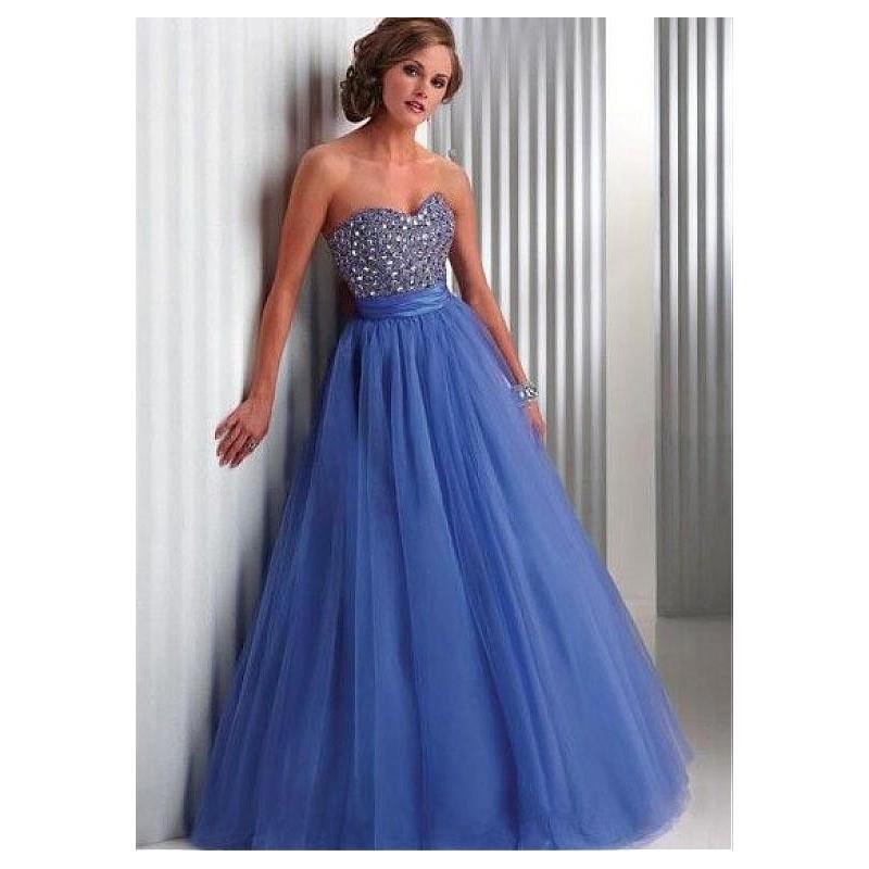 My Stuff, Chic Tulle Sweetheart Neckline Floor-length A-line Prom Dress - overpinks.com