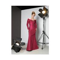 Ravishing Off-the-shoulder Burgundy Long Sleeves Floor Length Mother of Bride Dresses In Canada Moth