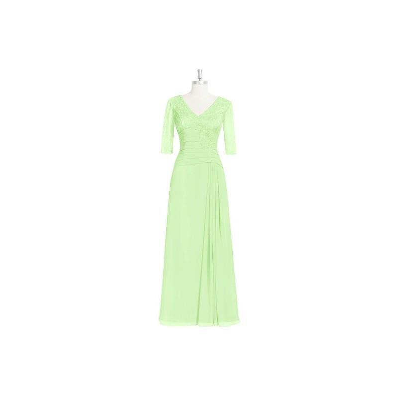 My Stuff, Sage Azazie Makena MBD - V Neck Floor Length Chiffon And Lace V Back Dress - Cheap Gorgeou