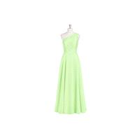 Sage Azazie Simone - Floor Length Chiffon And Lace One Shoulder Back Zip Dress - Cheap Gorgeous Brid