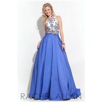 Rachel Allan Prom 7076 White/Royal,White/Fuchsia,White/Mint Dress - The Unique Prom Store