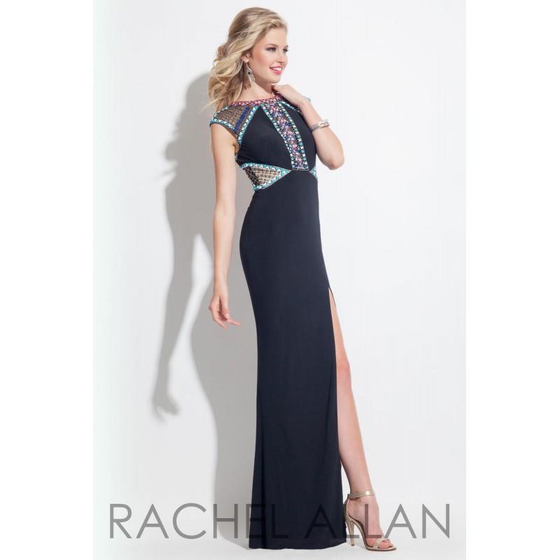 My Stuff, Rachel Allan Princess 2022 Black,White,Aqua Dress - The Unique Prom Store