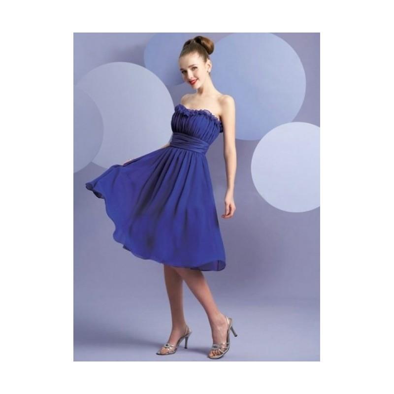 My Stuff, A-line Sweetheart Ruffles Sleeveless Knee-length Chiffon Bridesmaid Dresses In Canada Brid