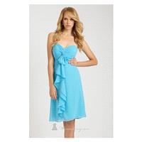 Short Chiffon Cocktail Dress by Allure Bridesmaids 1251 - Bonny Evening Dresses Online