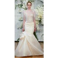 Monique Lhuillier Spring/Summer 2018 Jamie Sleeveless Sweet Chapel Train Champagne Mermaid Beading I