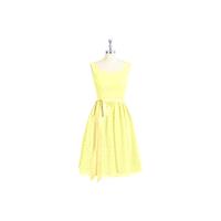 Daffodil Azazie Mila - Chiffon And Charmeuse Knee Length Scoop Scoop Dress - Cheap Gorgeous Bridesma