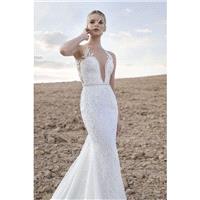 Lian Rokman 2017 Zircon Beading Sweet Fall Lace Chapel Train Sleeveless Ivory Mermaid Sweetheart Wed