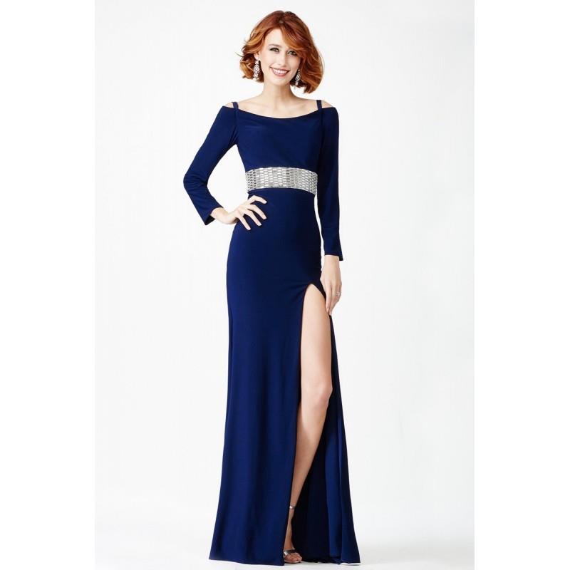 My Stuff, Jovani JVN24744 Prom Dress Off-the-Shoulder - Fitted Prom Long Sleeves, Off the Shoulder L