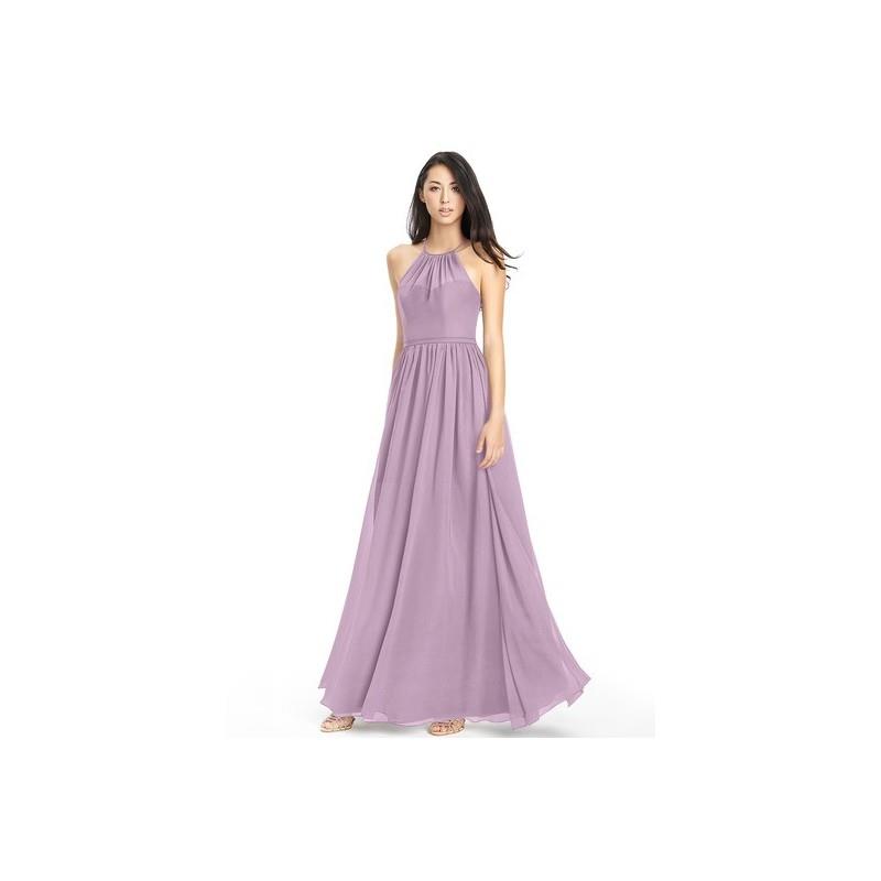 My Stuff, Wisteria Azazie Kailyn - Chiffon Halter Floor Length Strap Detail Dress - Cheap Gorgeous B