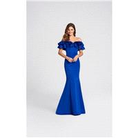 Ellie Wilde - EW118004 Tiered Ruffle Off Shoulder Mermaid Gown - Designer Party Dress & Formal Gown