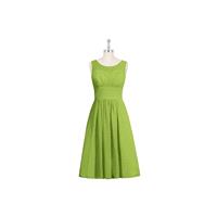 Clover Azazie Skyla - Knee Length Chiffon Scoop Illusion Dress - Charming Bridesmaids Store