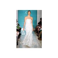 Reem Acra SS13 Dress 21 - Reem Acra Spring 2013 Full Length Strapless White Sheath - Rolierosie One