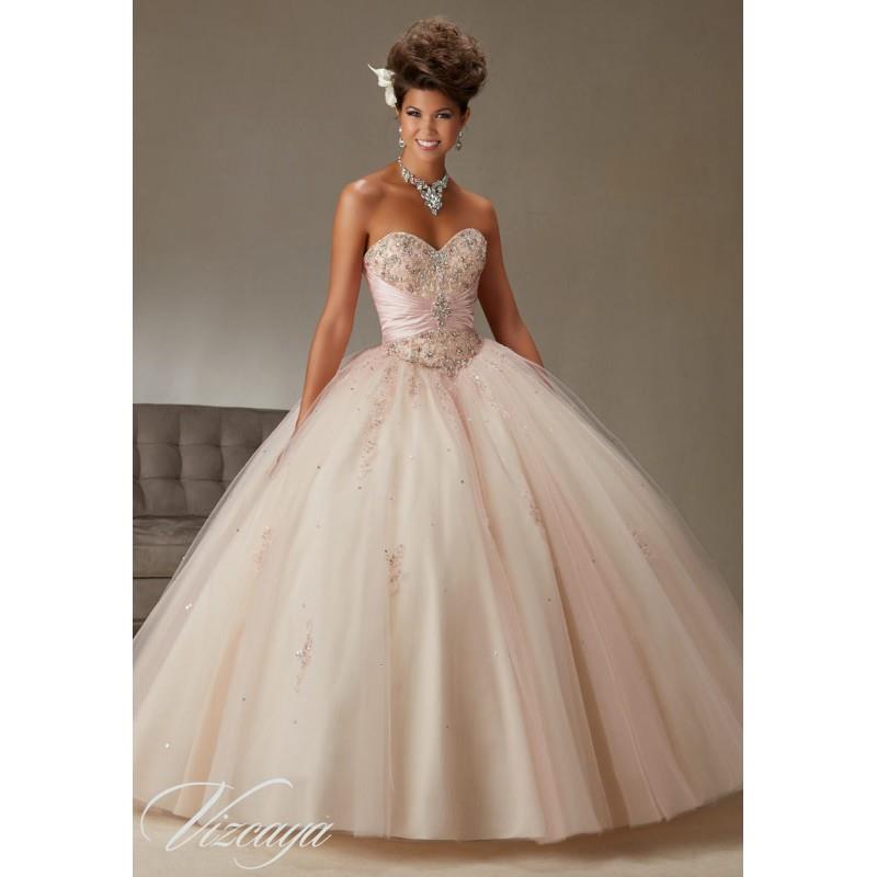 My Stuff, Blush/Champagne Vizcaya by Mori Lee 89069 - Brand Wedding Store Online