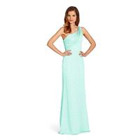 Gorgeous Chiffon One Shoulder Neckline Natural Waistline Floor-length Sheath Bridesmaid Dress - over