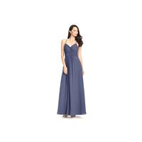 Stormy Azazie Haleigh - Chiffon Keyhole V Neck Floor Length Dress - Simple Bridesmaid Dresses & Easy