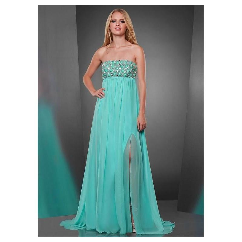 My Stuff, Enchanting Chiffon A-line Strapless Neckline Empire Waistline Prom Dress - overpinks.com