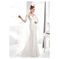 Alluring Chiffon Sweetheart Neckline Mermaid Wedding Dresses with Beadings and Rhinestones - overpin