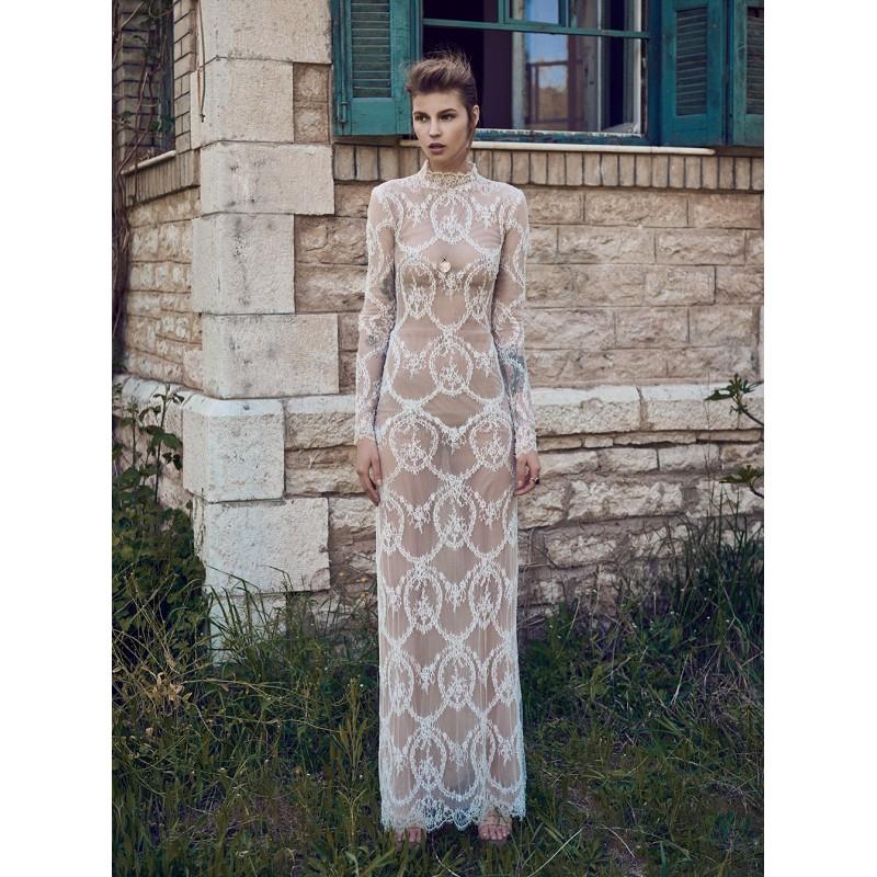 My Stuff, Christos Costarellos Spring/Summer 2018 BR18 80 Column High Neck Long Sleeves Floor-Length